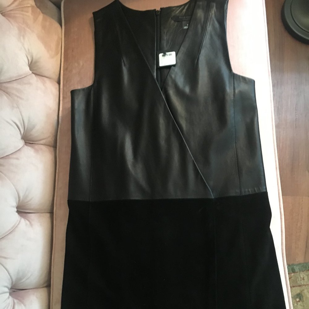 Club Monaco Leather and Suede Dress Size 0